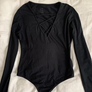black bodysuit